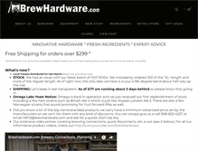 Tablet Screenshot of brewhardware.com
